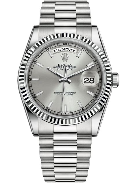 rolex day date 36 white gold